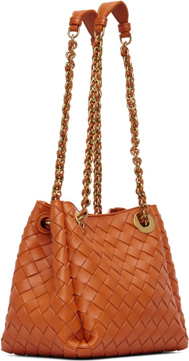 Torbica Bottega Veneta Bottega Veneta Small Parachute Chain Bag Oranžna | 817175 V4SC5, 1
