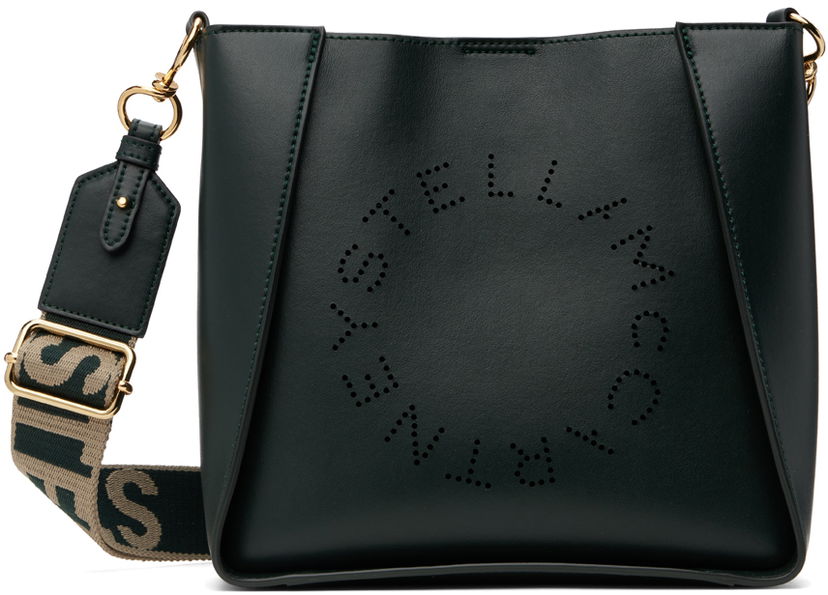 Tote bag Stella McCartney Stella McCartney Logo Crossbody Bag Zelena | 700073W8542
