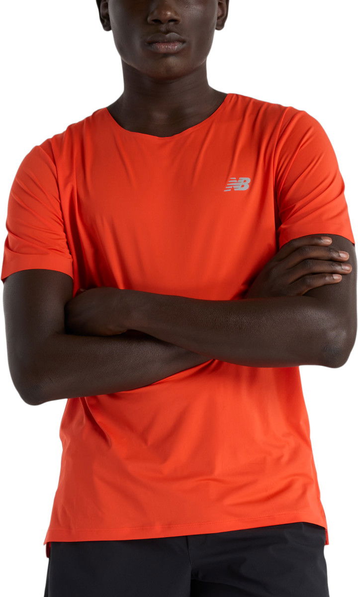 Majica New Balance Running Short Sleeve T-Shirt Rdeča | mt43213-nef