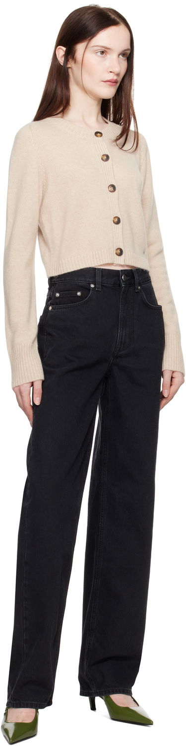 Pleteni pulover Loulou de Saison Loulou de Saison Zephir Cropped Cardigan Bež | ZEPHIR, 3