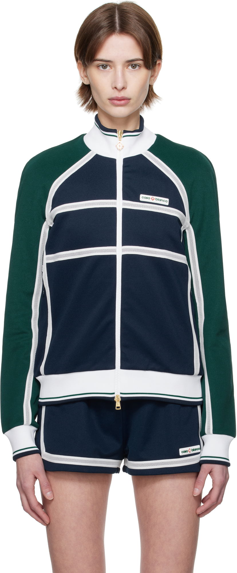 Trenirka Casablanca Casablanca Mesh Tape Track Jacket Večbarvna | WPS25-JTP-309-01
