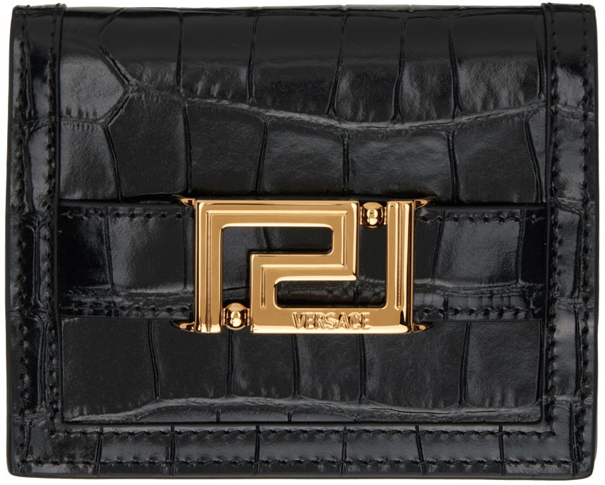 Denarnica Versace Croc Greca Goddess Wallet Črna | 1008832_1A08724, 0