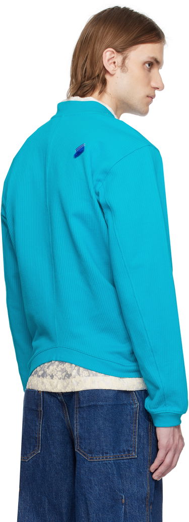 Pleteni pulover ADER ERROR ADER error Ribbed Knit Sweatshirt Turkizna | BO01SSSW0101TQ, 2