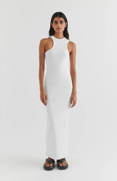 Obleke AXEL ARIGATO Scoop Asymmetric Dress Bela | A2087001, 7