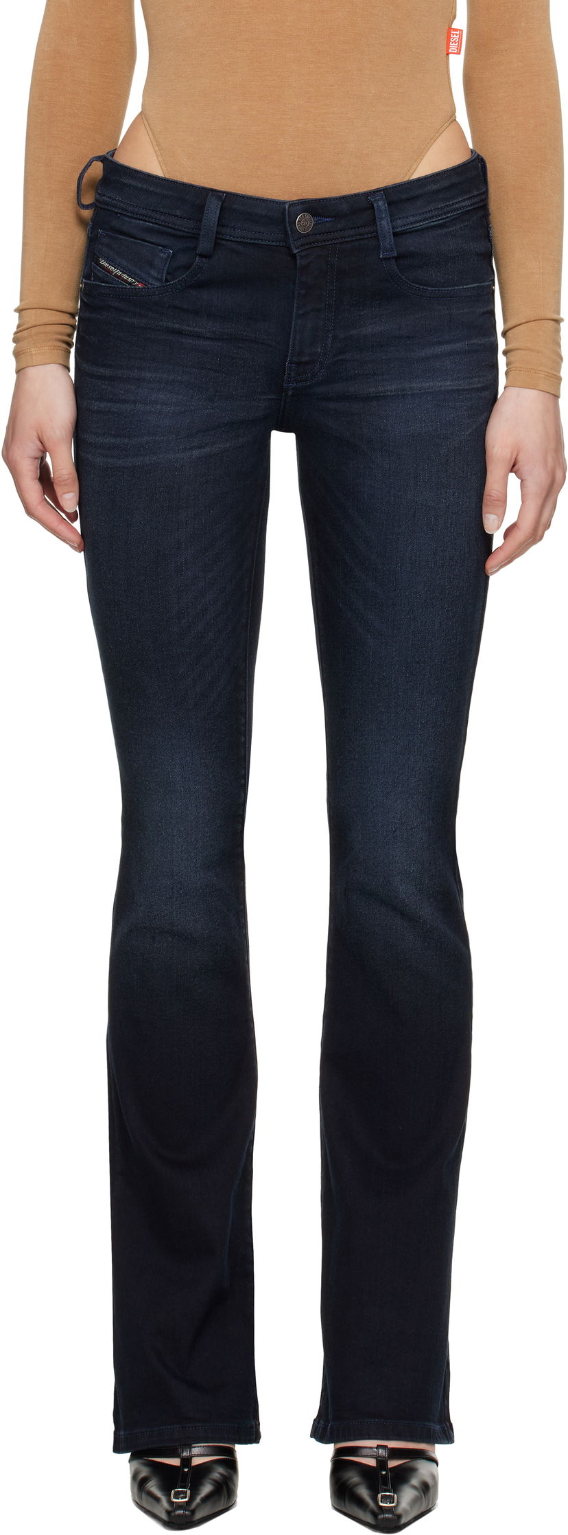 Kavbojke Diesel Diesel 1969 D-Ebbey Bootcut Jeans Modra | A11003 0BMBU
