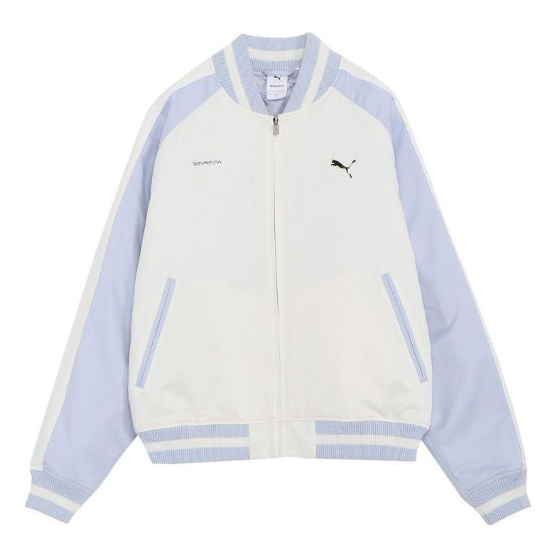 Bomber jakna Puma Srayama Sukajan Bomber Jacket Bela | 622605-65