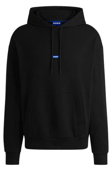 Pulover BOSS HUGO Cotton-Terry Hoodie Črna | 50522374