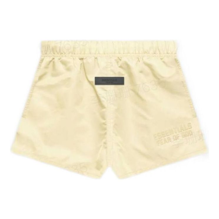 Kratke hlače Fear of God Essentials Running Shorts Rumena | FOG-FW22-557