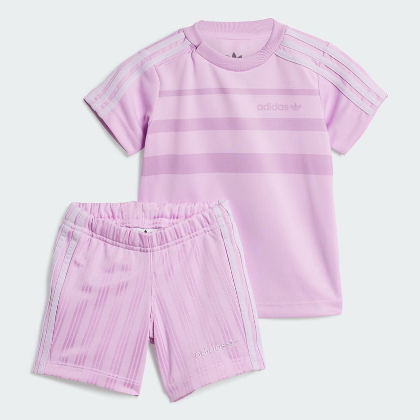 Trenirka adidas Performance Kids' Shorts and Tee Set Lila | JC6617