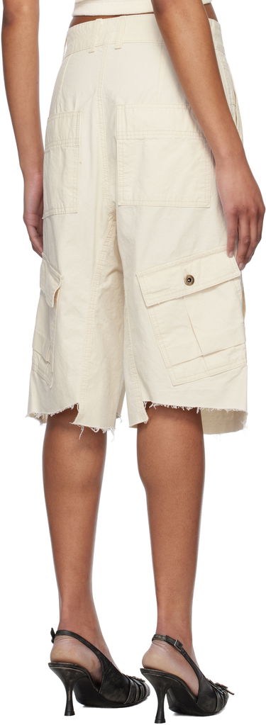 Kratke hlače We11done We11done Military Vintage Shorts Bež | WD-PT0-25-235-W-IV, 2