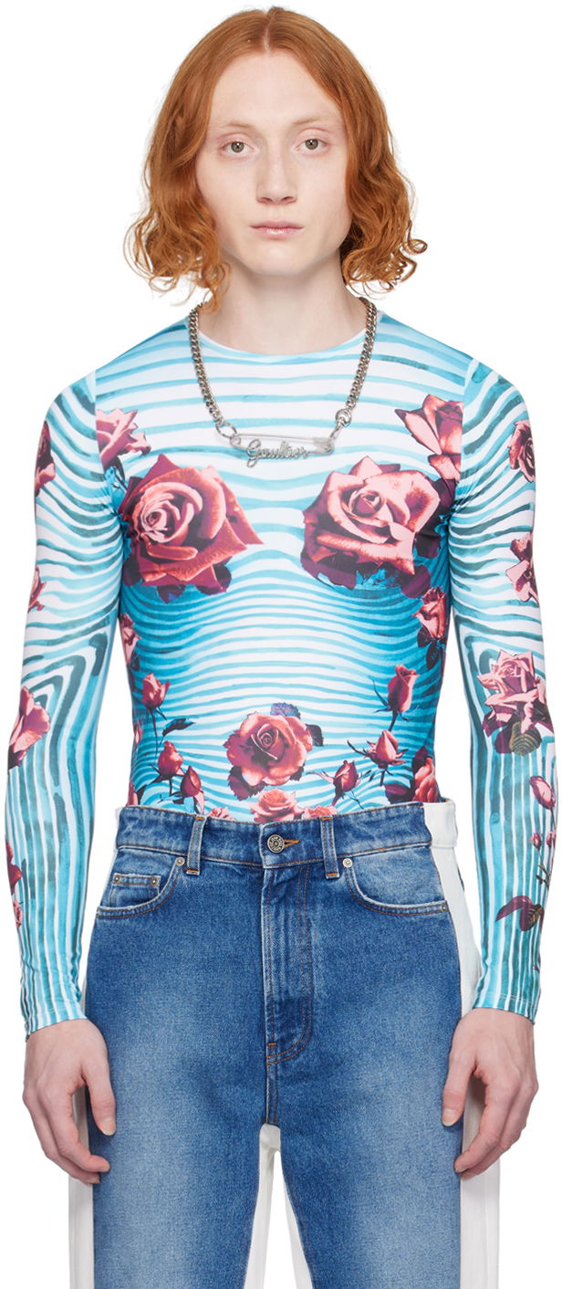 Majica Jean Paul Gaultier Floral Long Sleeve T-Shirt Večbarvna | 24/25-U-TO186-J551-503001