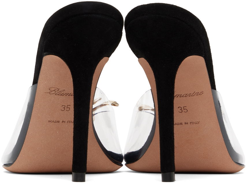 Modni dodatki Blumarine Blumarine Dafne Heeled Mules Črna | 6A4555EX124S3403, 1