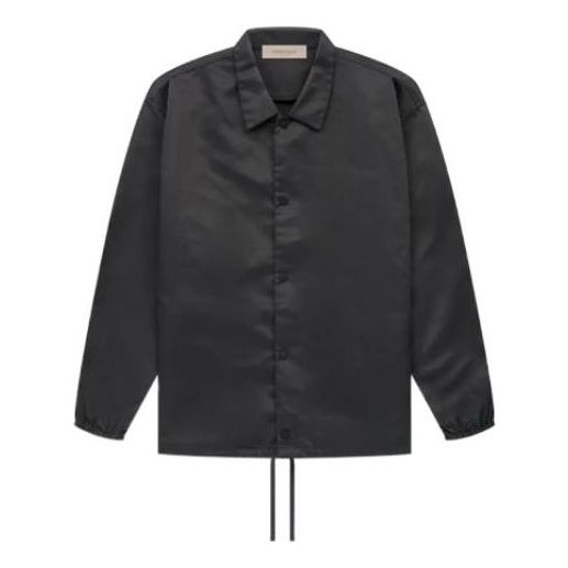 Vetrovka Fear of God Essentials Coaches Jacket Črna | FOG-SS22-132