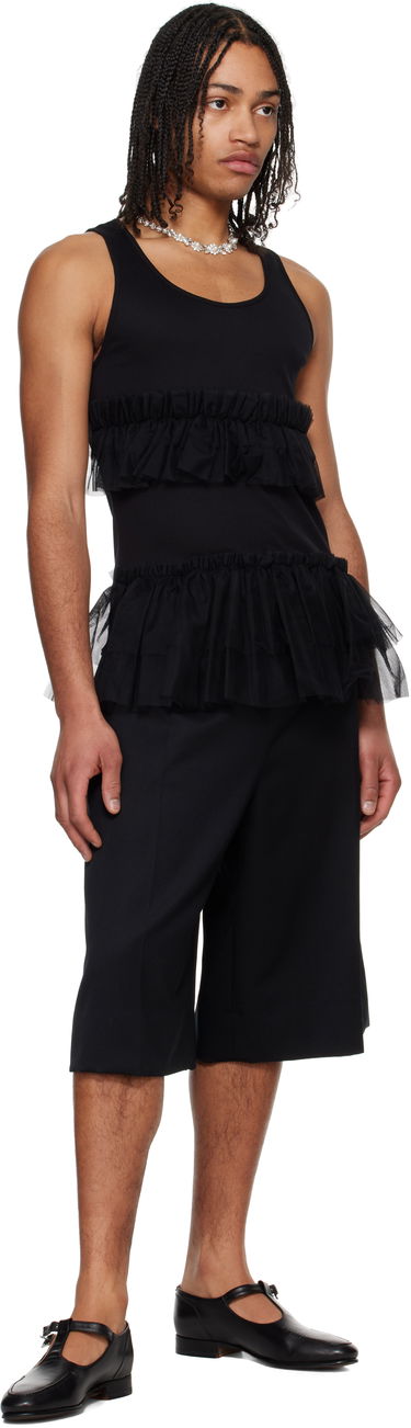 Majica brez rokavov Simone Rocha Simone Rocha Tutu Hem Tank Top Črna | 5334 0553, 3
