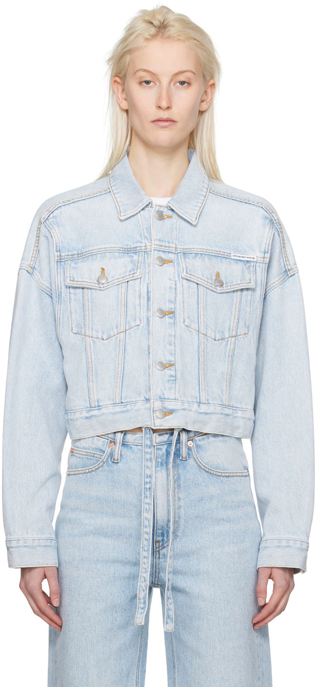 Jakna Alexander Wang Cinch Jacket Turkizna | 4DC1242246
