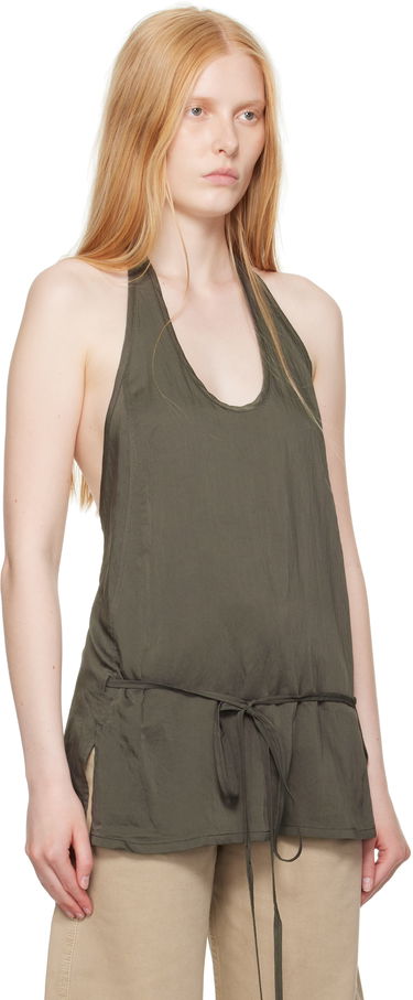 Majica brez rokavov LEMAIRE Lemaire Apron Halter Top Zelena | TO1387 LF1388, 1