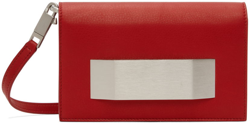 Denarnica Rick Owens Rick Owens Calfskin Clutch Rdeča | RA01D0422 LCN