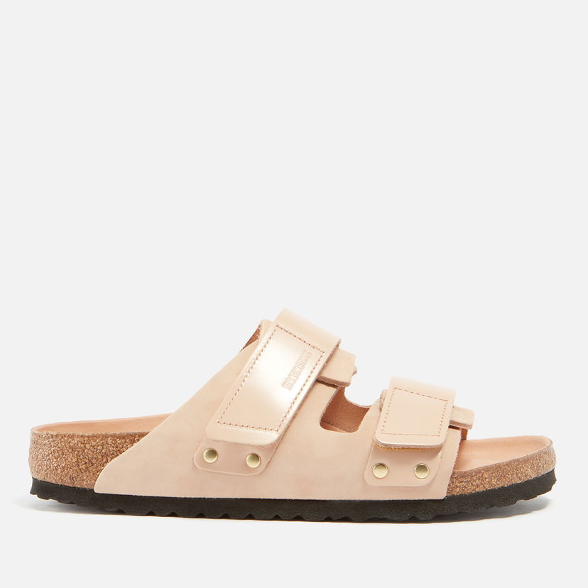 Superge in čevlji Birkenstock Women's Uji Nubuck and Patent Leather Sandals - UK 3.5 Bež | 1026544