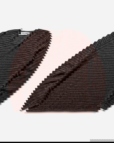 Pleteni pulover OUR LEGACY Rigid Popover Sweater Stripe Večbarvna | M4253RD 001, 0