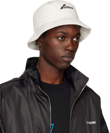 Klobuk We11done We11done Washed WD Logo Bucket Hat Bela | WD-AH3-22-426-U-WH, 1