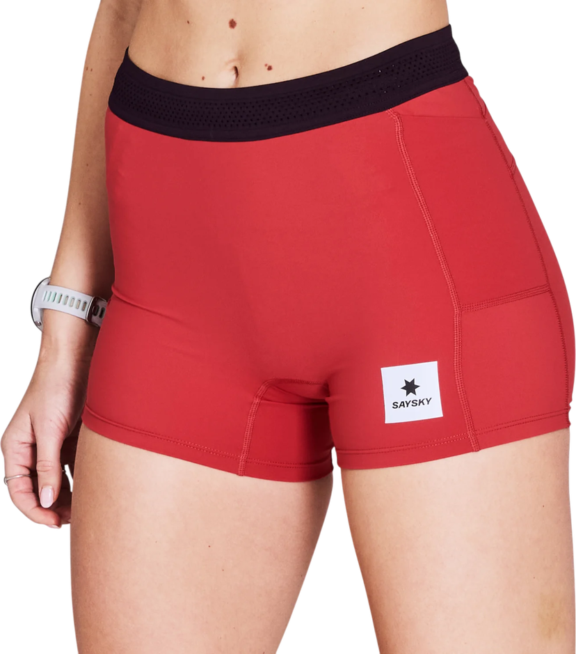 Kratke hlače Saysky Saysky Flow+ Race 4" Shorts Rdeča | nwrst62c-506