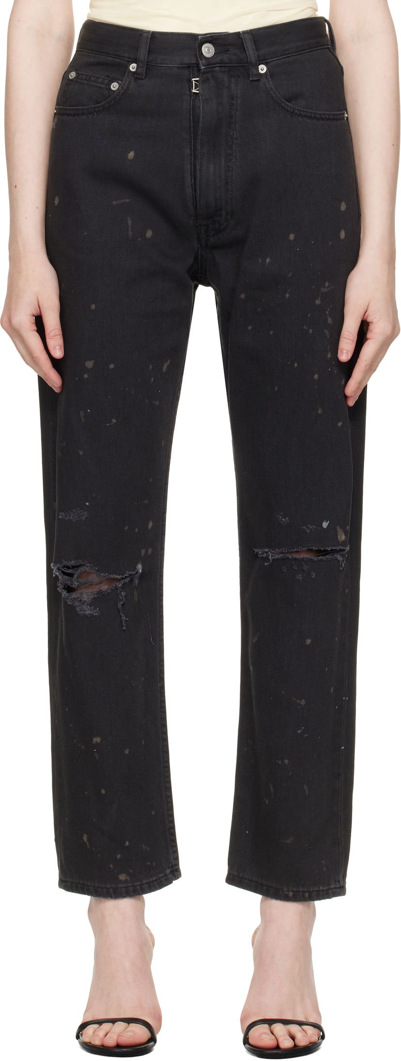 Kavbojke Maison Margiela MM6 Maison Margiela 5 Pockets Jeans Črna | SH2LA0016 M30011