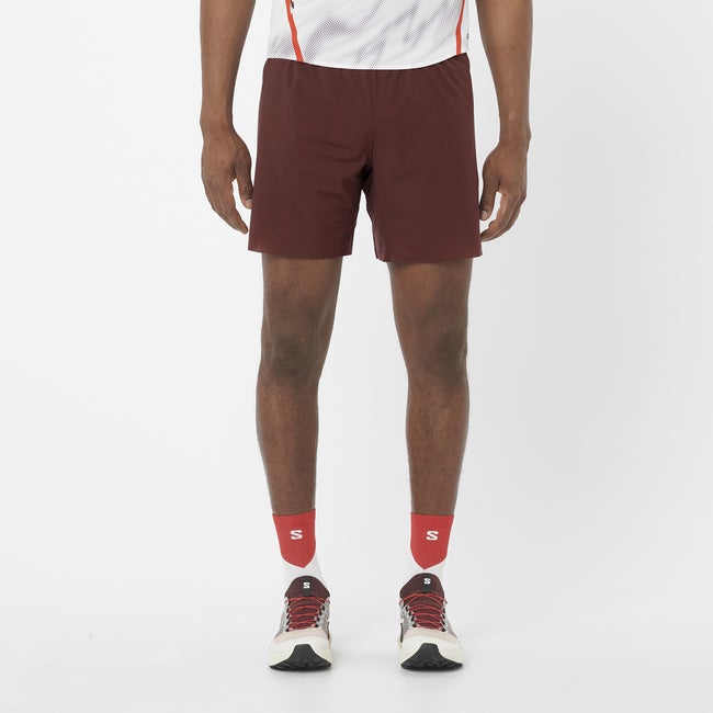 Kratke hlače Salomon S/Lab Speed 7" Running Shorts Bordo | LC2692400