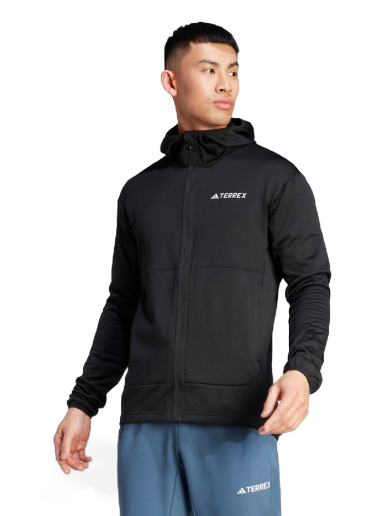 Jakna adidas Performance Terrex Xperior Light Fleece Hooded Jacket Črna | IB1832
