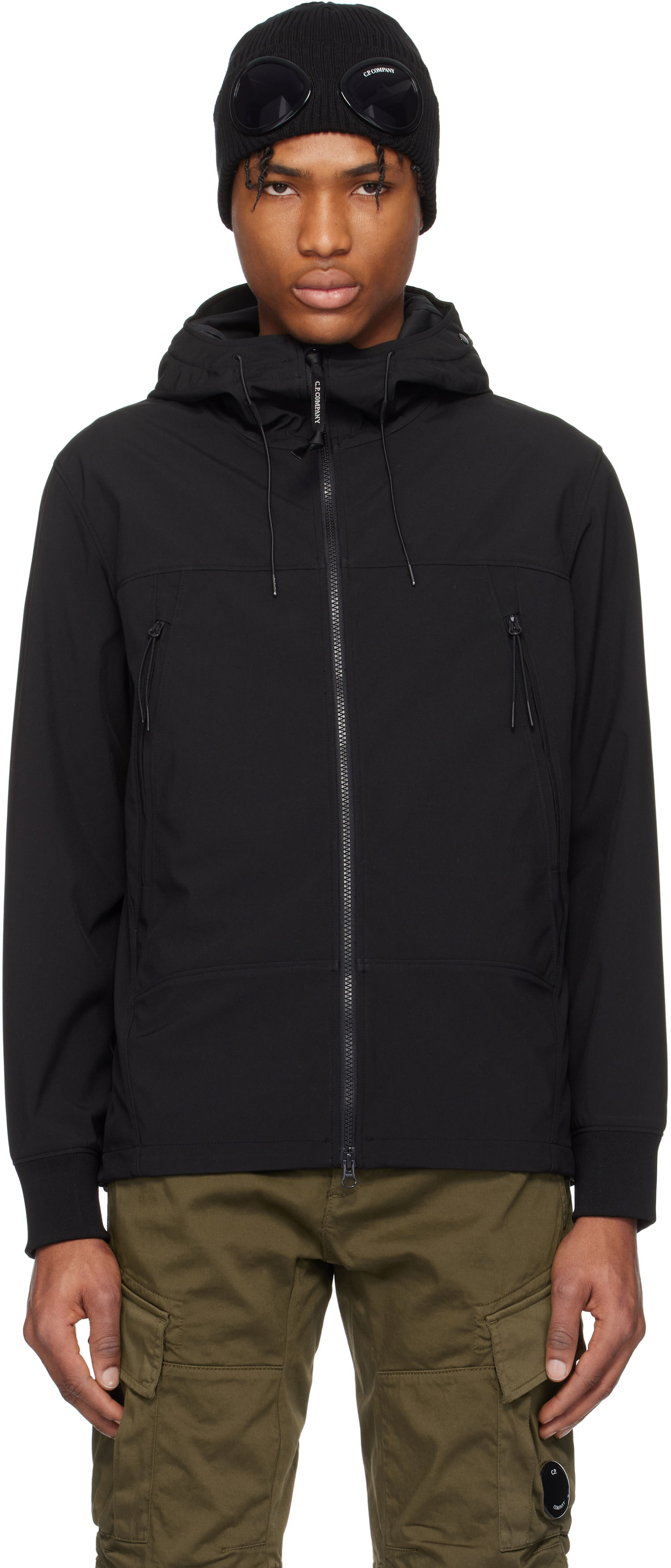 Vetrovka C.P. Company C.P. Company Shell-R Goggle Jacket Črna | 18CMOW001A-005968A, 0