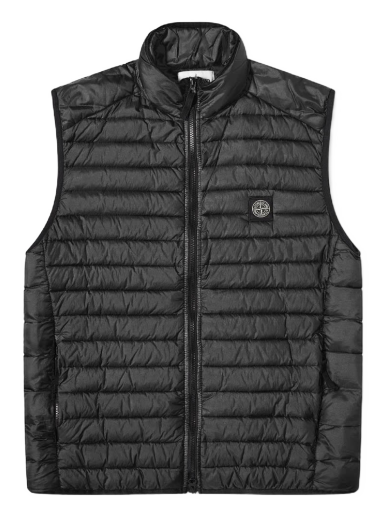 Telovnik Stone Island Patch Nylon Down Gilet Črna | 7715G0224-V0029