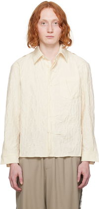 Textured Button-Up Shirt