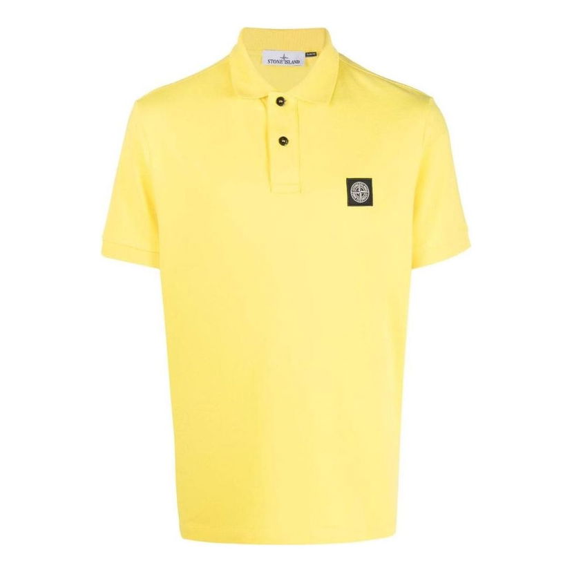 Polo majica Stone Island Stone Island Logo Patch Polo Shirt Rumena | 10152SC17-V0030