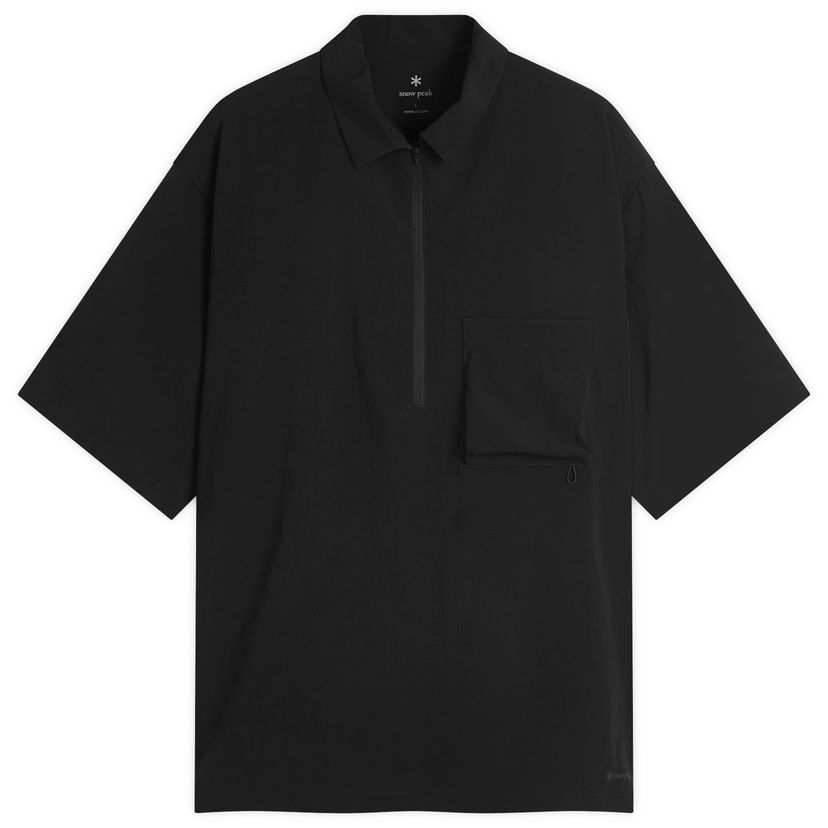 Srajce Snow Peak Breathable Quick Dry Polo Shirt, Size Large Črna | SH-25SU001-BK