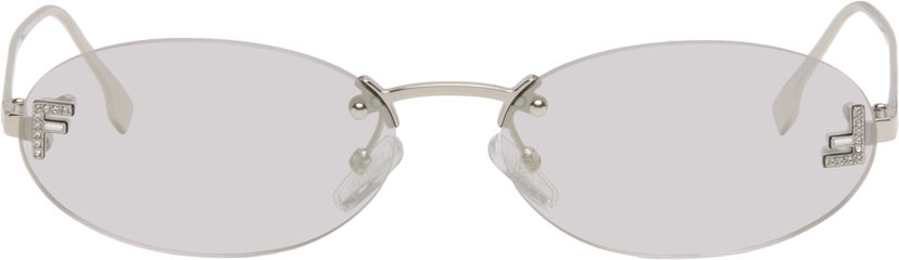 Sončna očala FENDI 'Fendi First' Crystal Sunglasses Kovinski | FE4075US@5416C 840126860436