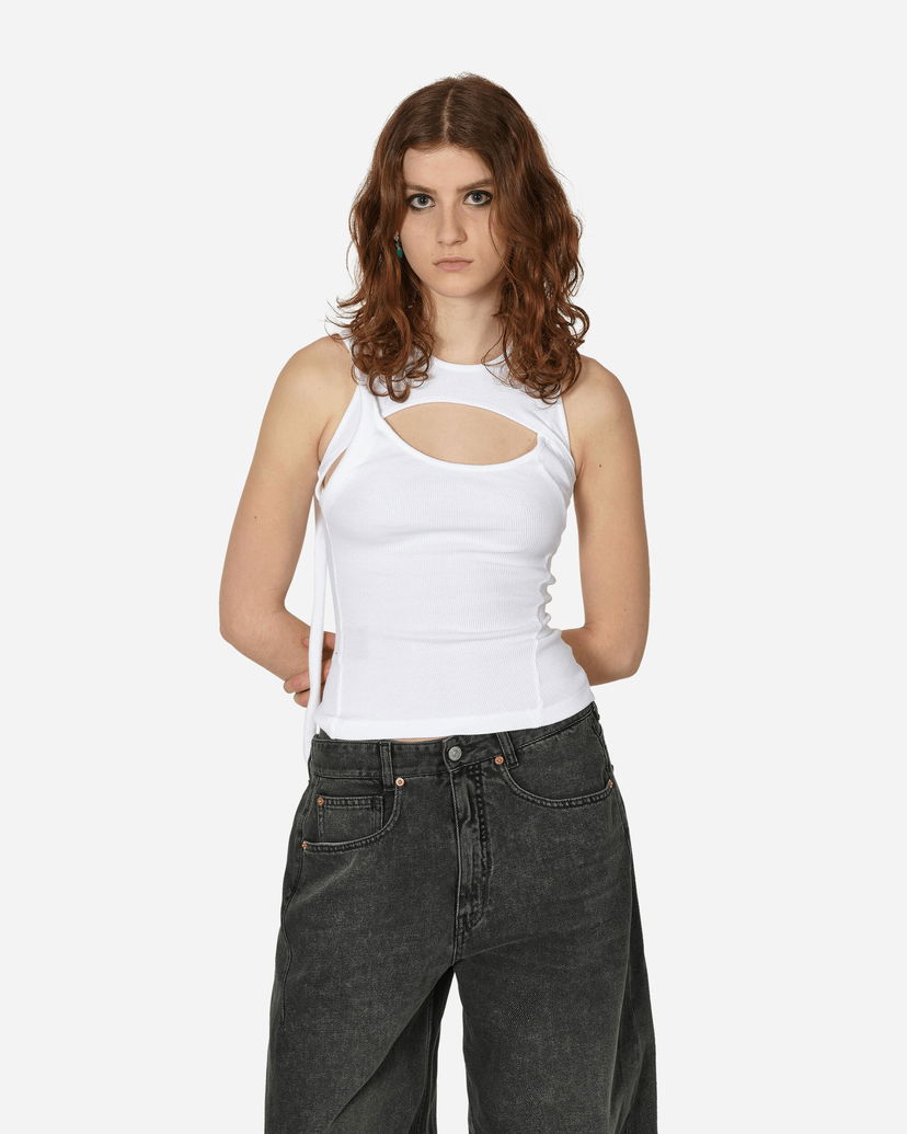 Majica brez rokavov Ottolinger Layered Cut-Out Tank Top Bela | 0408401 WHITE