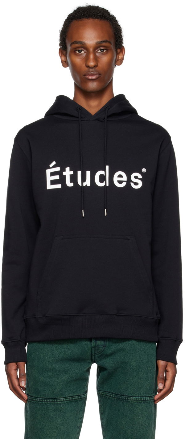 Pulover Études Klein Logo Hoodie Črna | C00ME250OC16BK