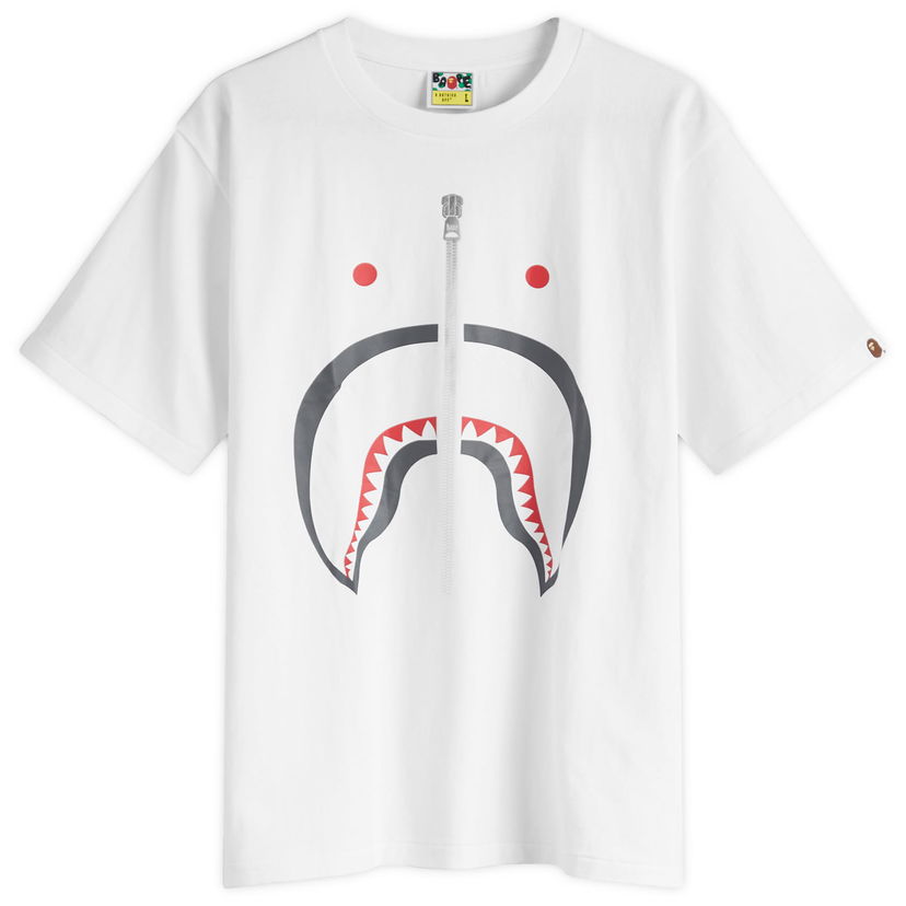 Majica BAPE Classic Shark Graphic T-Shirt Bela | 001TEK801003M-WHT