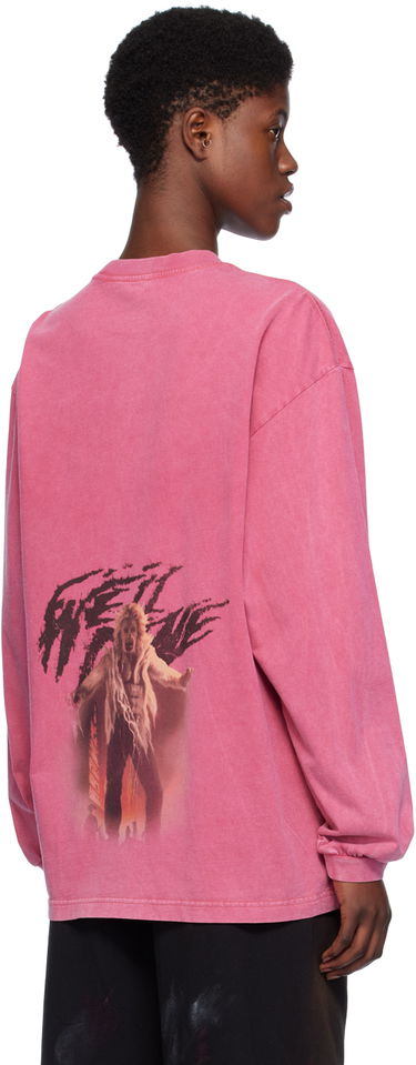 Majica We11done We11done Vintage Long Sleeve T-Shirt Roza | WD-TT0-24-722-U-PK, 2