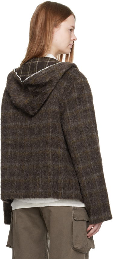 Pulover OUR LEGACY Our Legacy Fuzzy Full Zip Hoodie Rjava | W4256FD, 2
