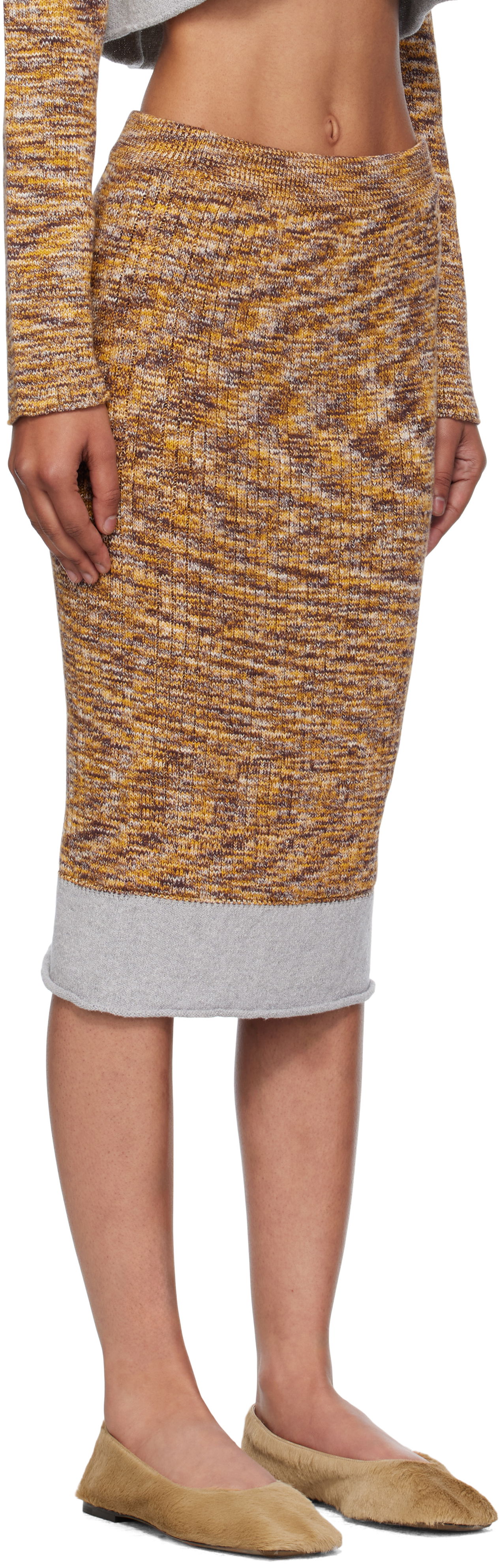 Krila Baserange Baserange Midi Knit Skirt Rumena | SSWA-TC-AU25, 1