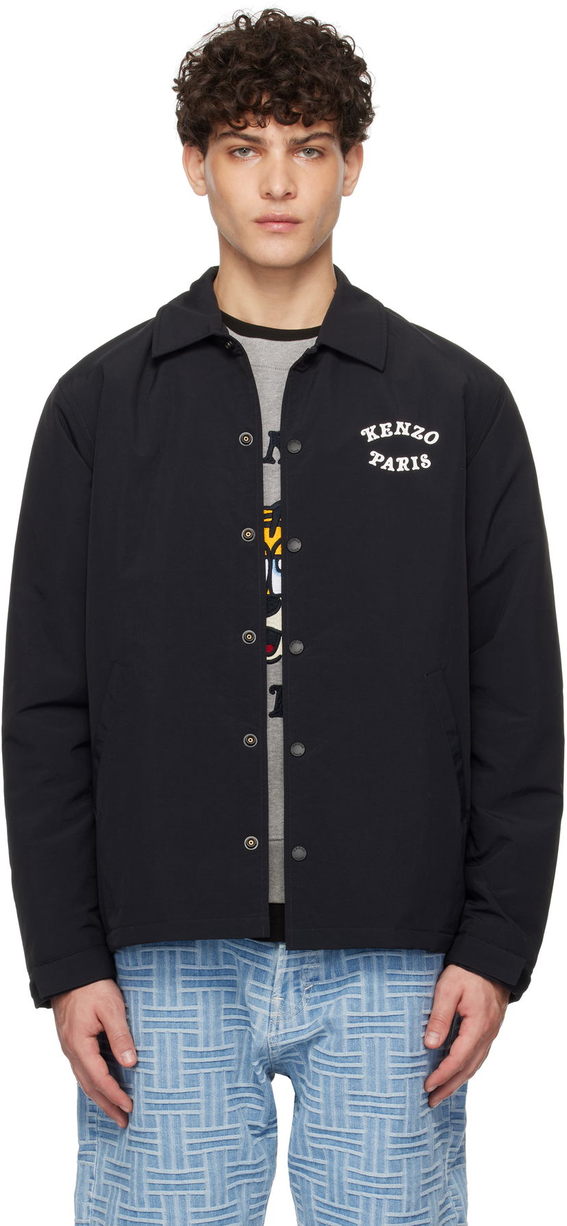Vetrovka KENZO VERDY Edition Heavy Coach Jacket Črna | FF55BL0629NG
