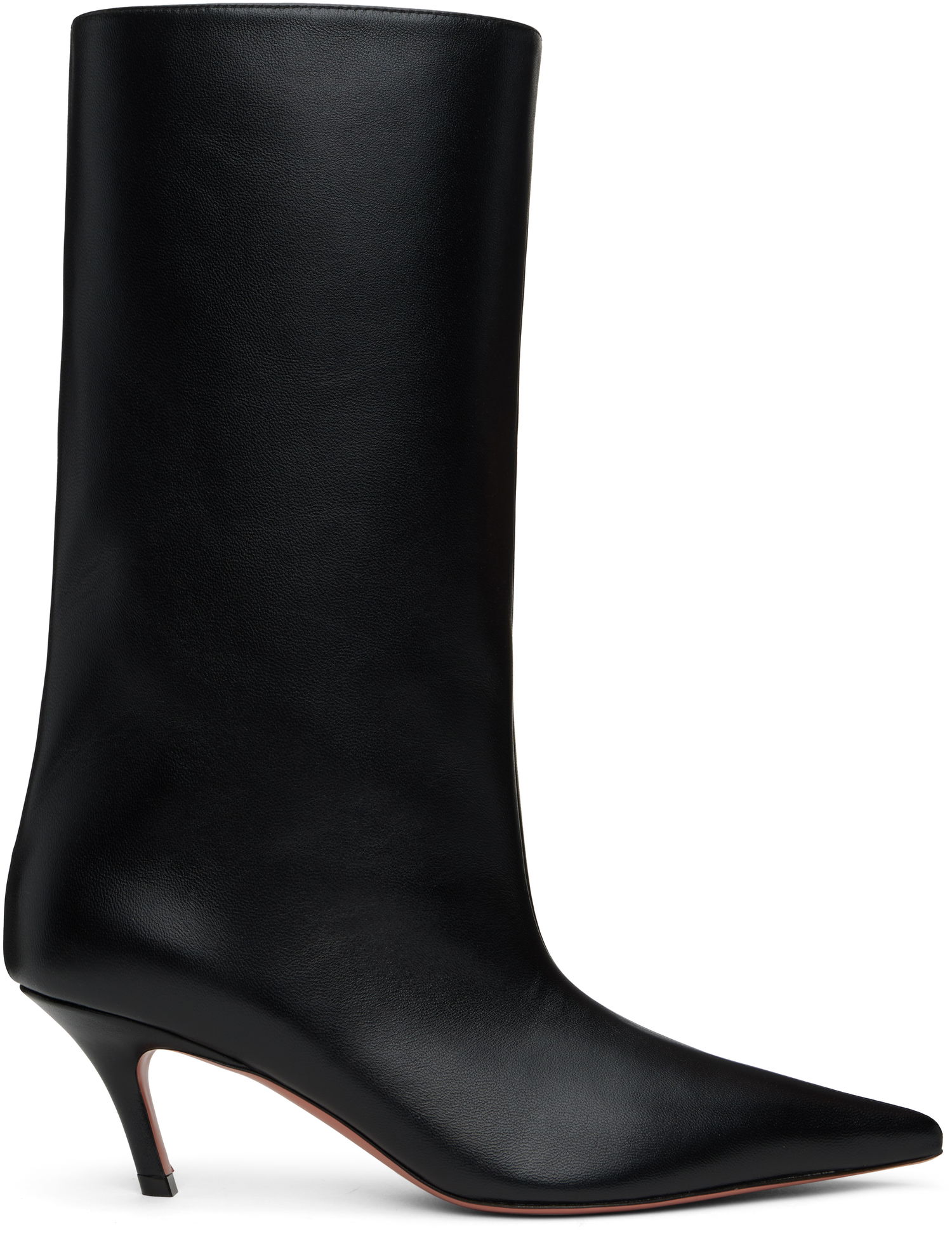 Nega čevljev Amina Muaddi Amina Muaddi Fiona 60 Kitten Heel Boots Črna | FIONA BOOT NAPPA, 0