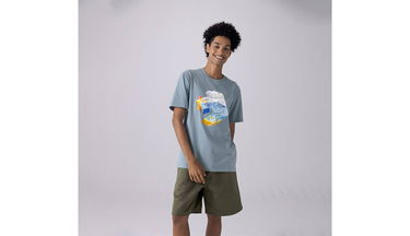 Majica Converse Star Chevron Ocean Tee Modra | 10024746-A03, 3