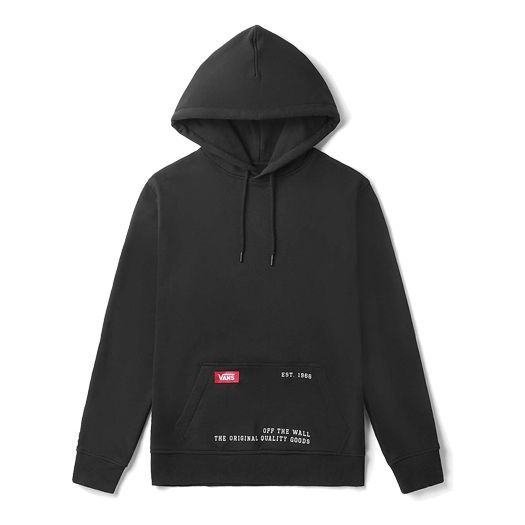 Pulover Vans Vans Sleeve Alphabet Logo Hoodie Črna | VN0A3ZPNBLK