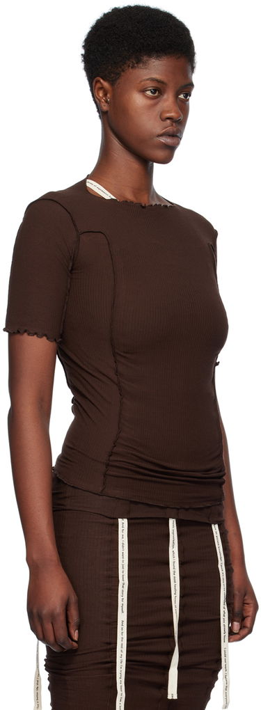 Majica Baserange Omato Brown Fitted T-Shirt Rjava | TTO3-RB-SP24, 1