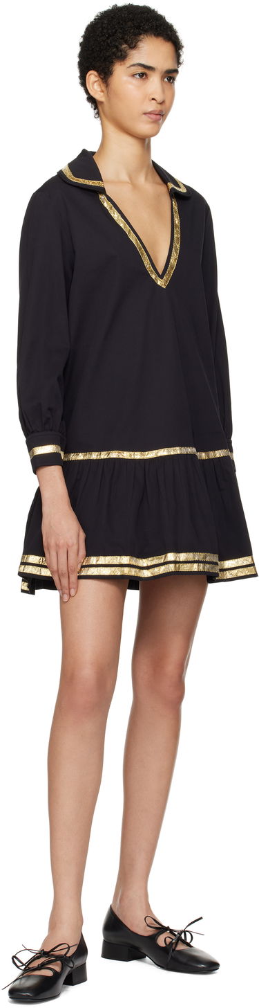 Obleke Bode Bode Tinsel Tape Minidress Črna | WRF24DR015, 3