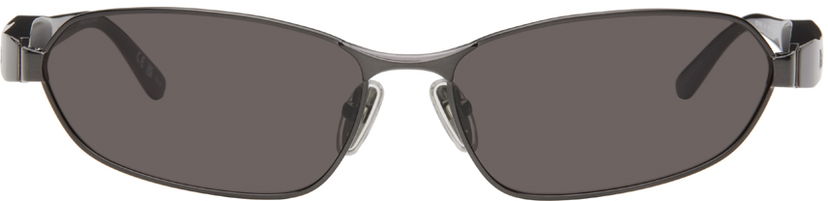 Sončna očala Balenciaga Gunmetal Miami Sunglasses Črna | BB0355S-001