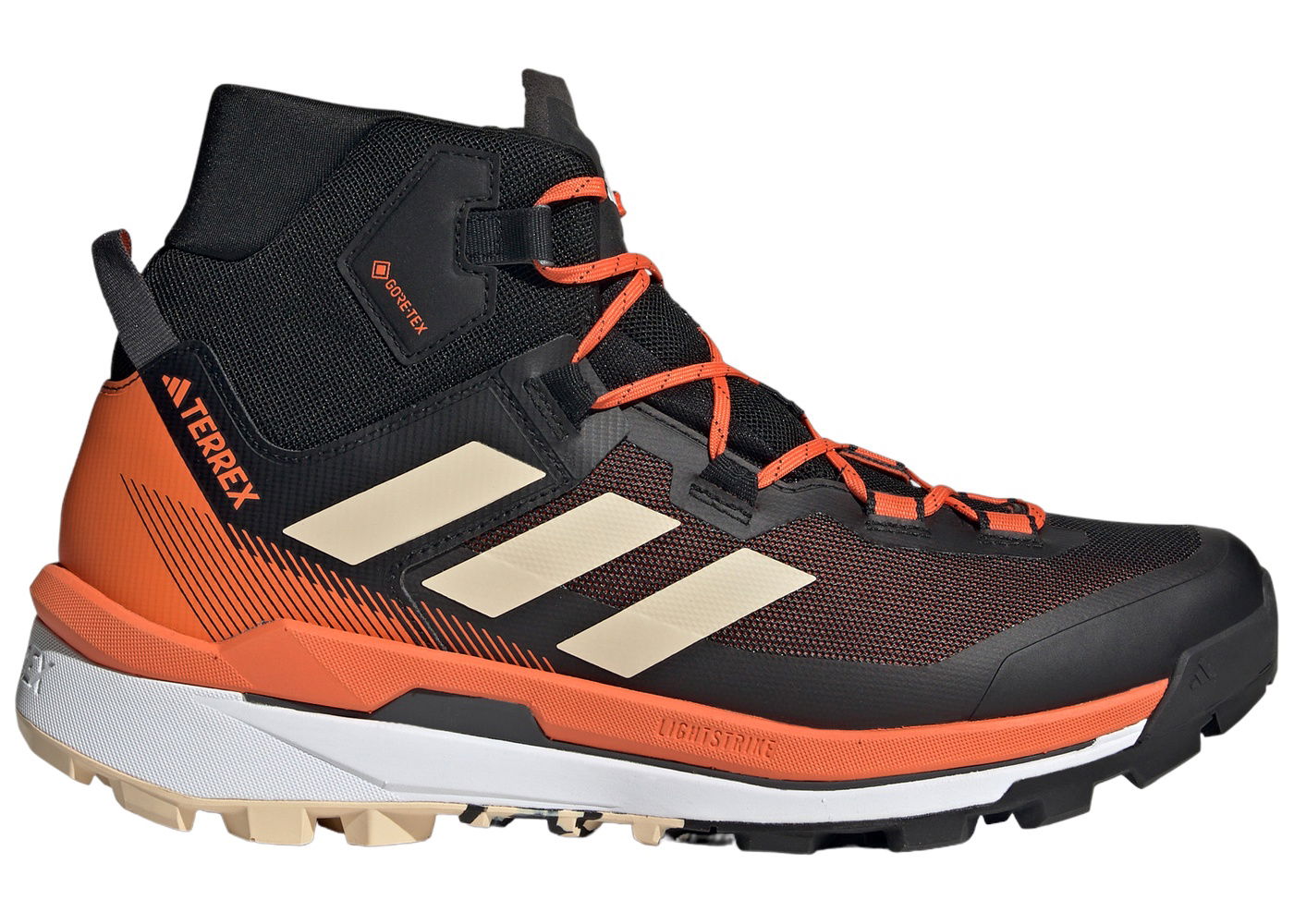Superge in čevlji adidas Performance Terrex Skychaser Tech Gore-Tex Core Black Sand Strata Impact Orange Črna | GV9034, 0