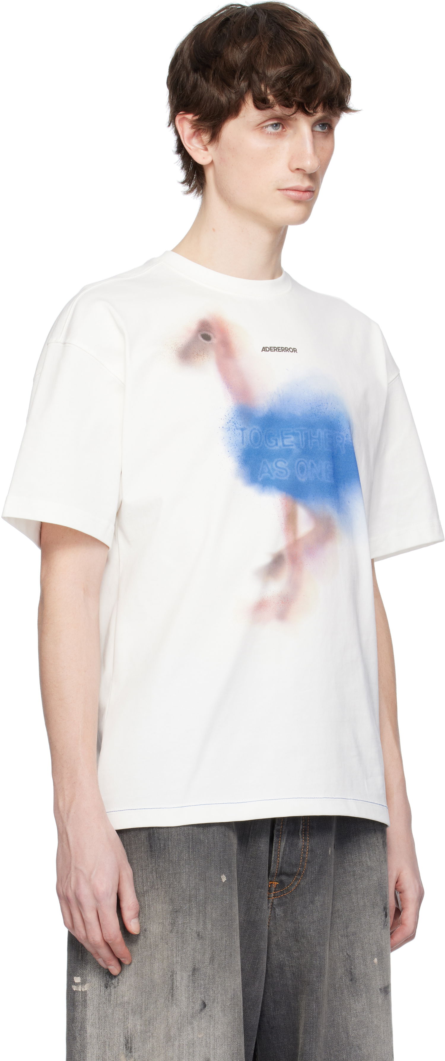 Majica ADER ERROR ADER error Together As One Graphic T-Shirt Bela | BO01SSTS0104OW, 1