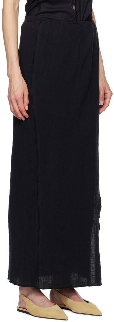 Krila Baserange Maxi Skirt with Front Slits Bež | SKSKW-CL-AU24, 4